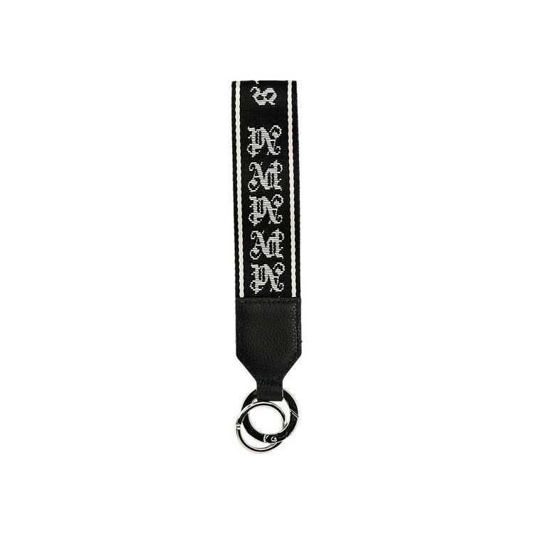Palm Angels Logo Strap Key Ring 'Black/Grey'