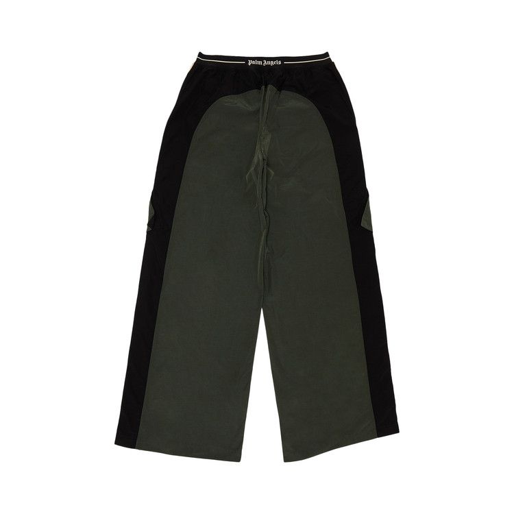 Palm Angels Colorblock Cargo Pants 'Forest Green/Black'