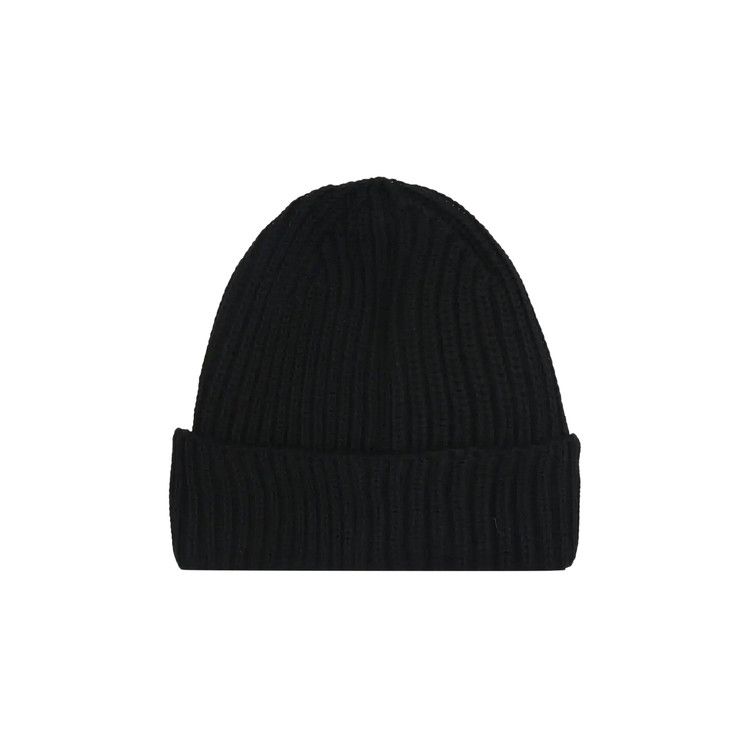 C.P. Company Extra Fine Merino Wool Goggle Beanie 'Black'