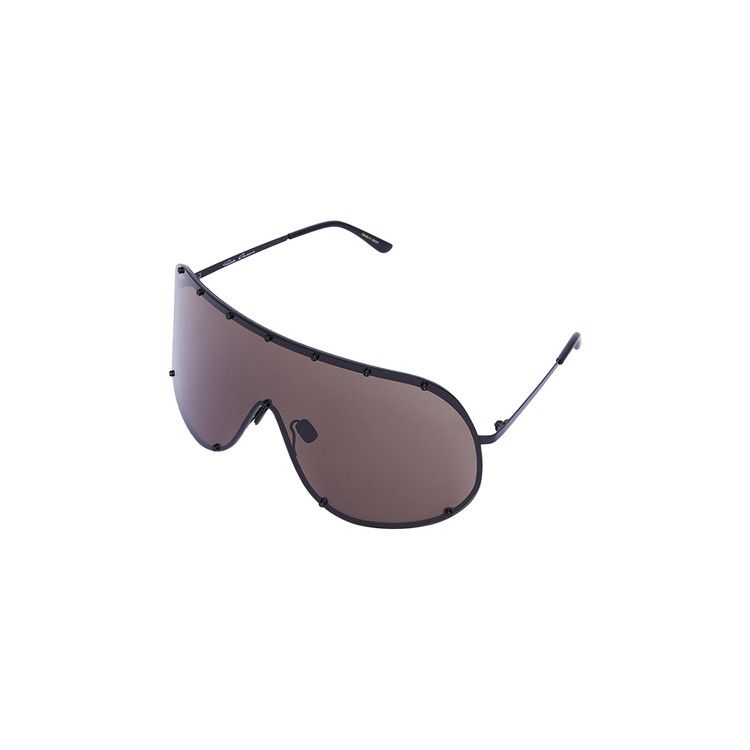 Rick Owens Shield Sunglasses 'Black Temple'