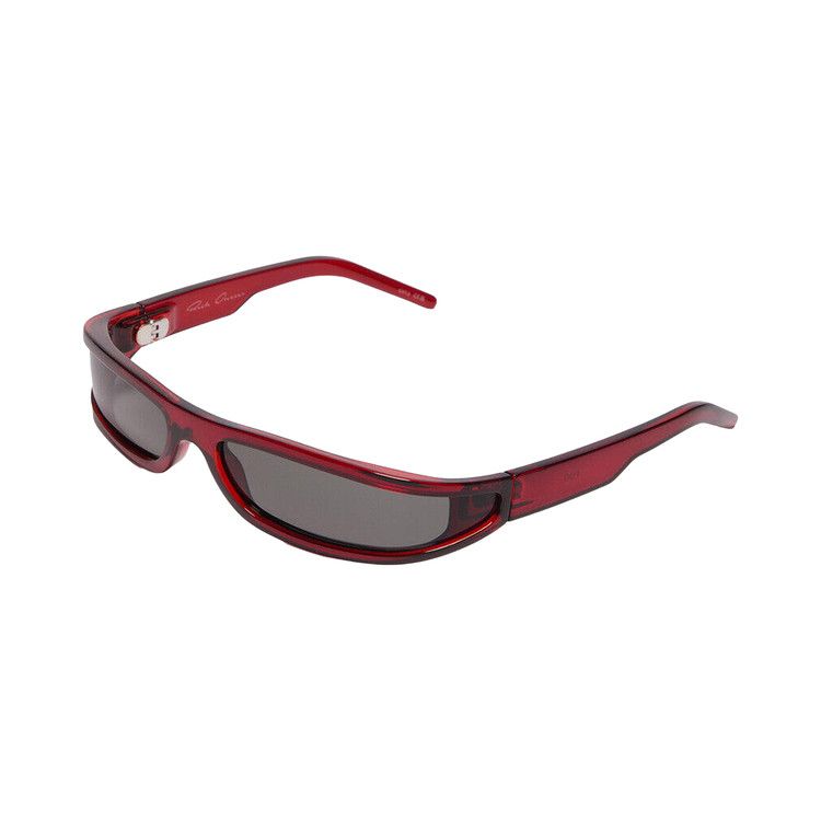 Rick Owens Sunglasses Fog 'Blood Temple/Black'