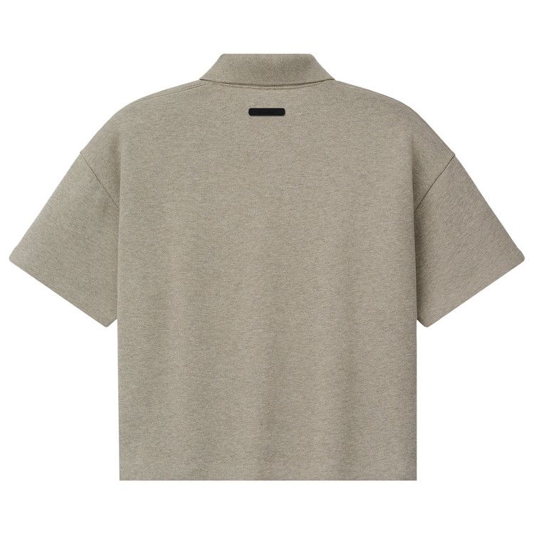 Fear of God Essentials Cropped Polo 'Seal Heather/Iron Grey'