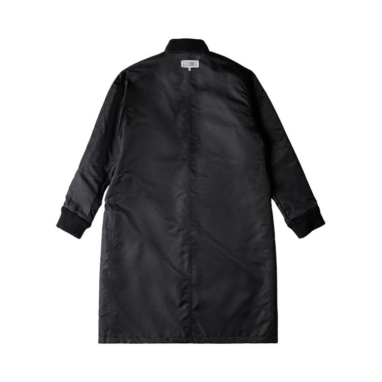 MM6 Maison Margiela Long Nylon Bomber Coat 'Black'