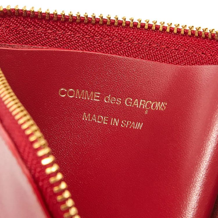 Comme des Garçons Wallet Classic Leather Line L-Zipper Wallet 'Red'