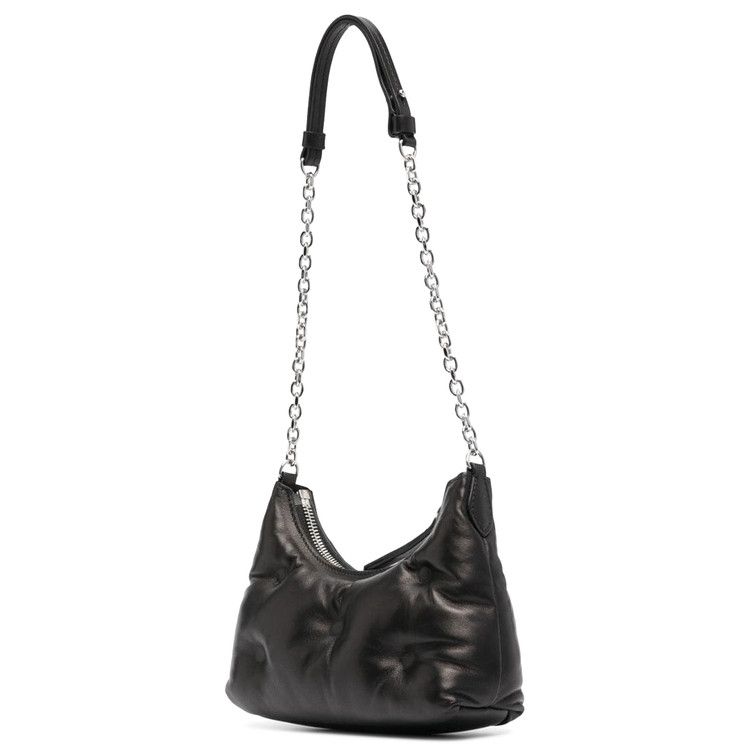 Maison Margiela Quilted Nappa Glam Slam Hobo Micro Shoulder Bag 'Black'