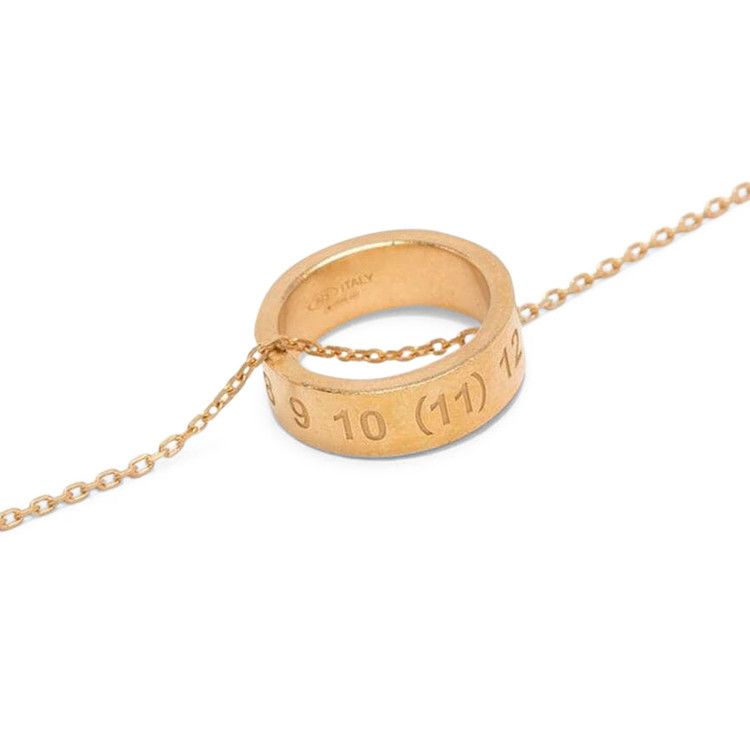 Maison Margiela Number Logo Ring Necklace 'Gold'
