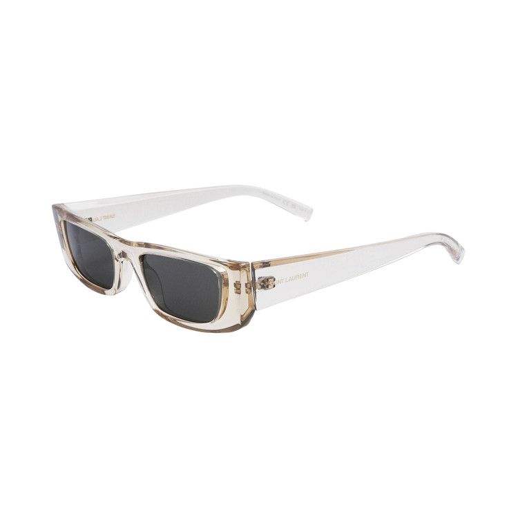 Saint Laurent Square Injection Sunglasses 'Beige/Grey'