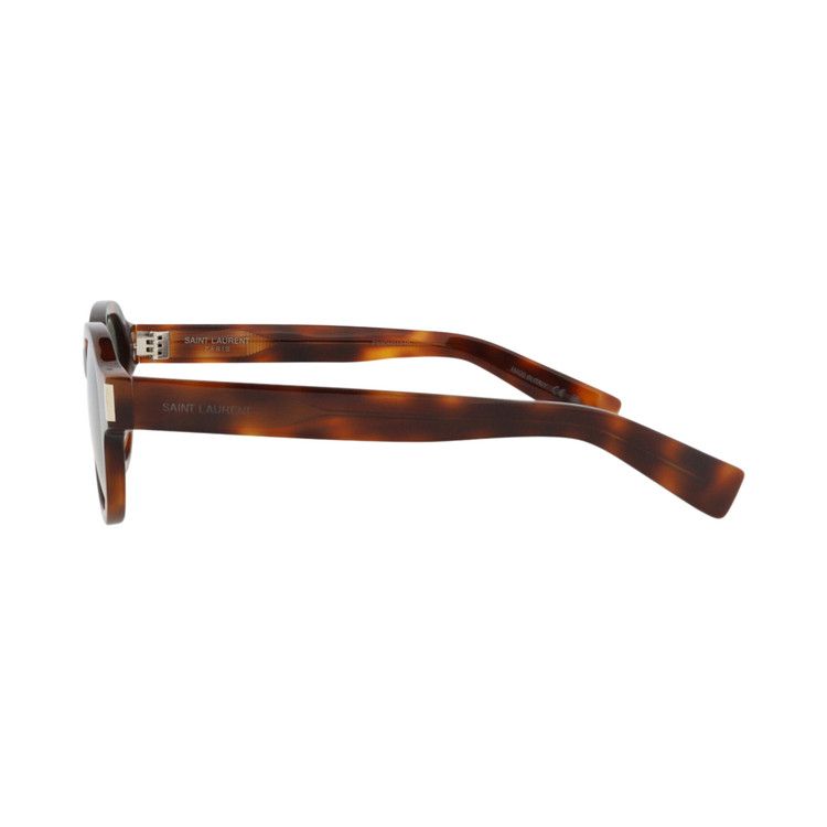 Saint Laurent Round Sunglasses 'Havana/Green'