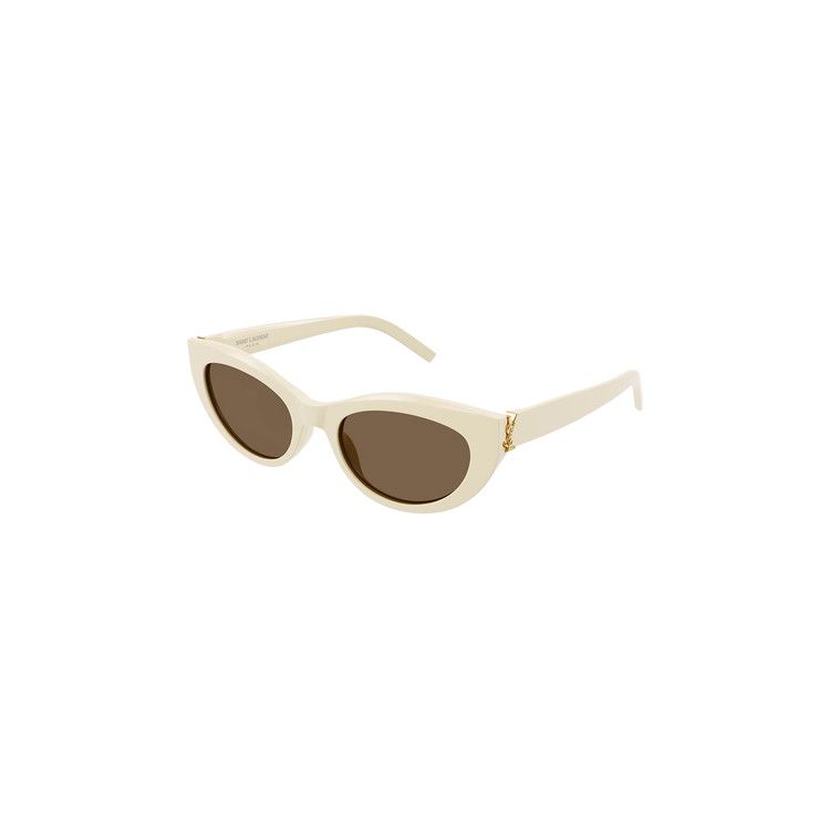 Saint Laurent Cat Eye Frame Sunglasses 'Ivory'