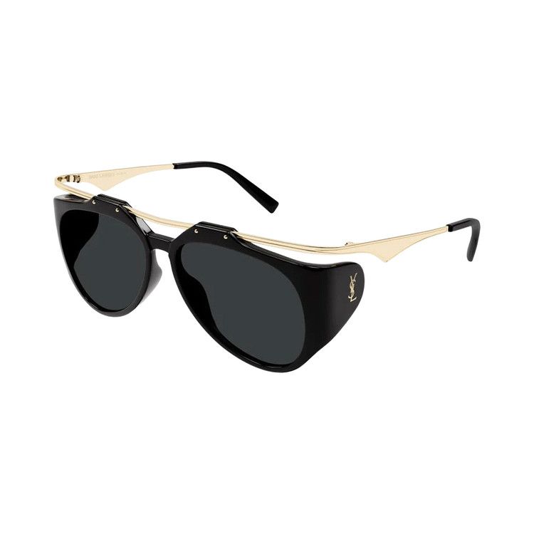 Saint Laurent Amelia Aviator Sunglasses 'Black'