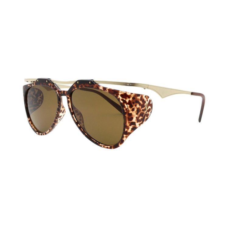 Saint Laurent Amelia Aviator Sunglasses 'Brown'