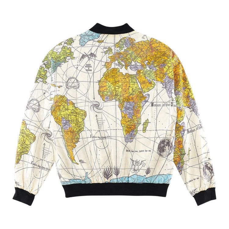 SAINT Mxxxxxx Paper World Map Blouson 'White'
