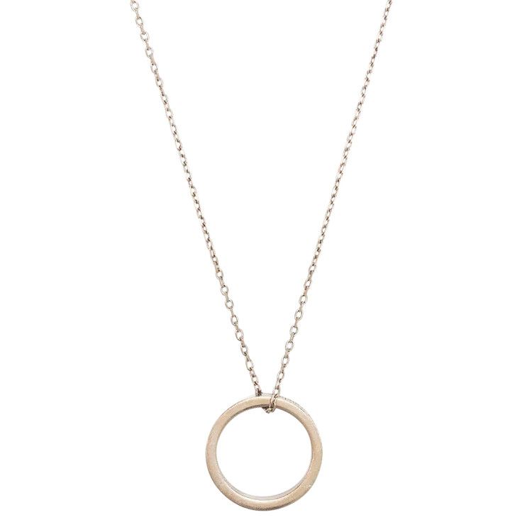 MM6 Maison Margiela Pendant Logo Ring Necklace 'Silver'