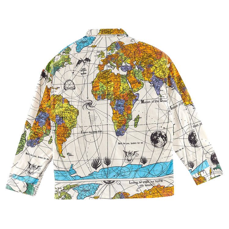 SAINT Mxxxxxx x Dr. Woo Pajama World Map Shirt 'White'