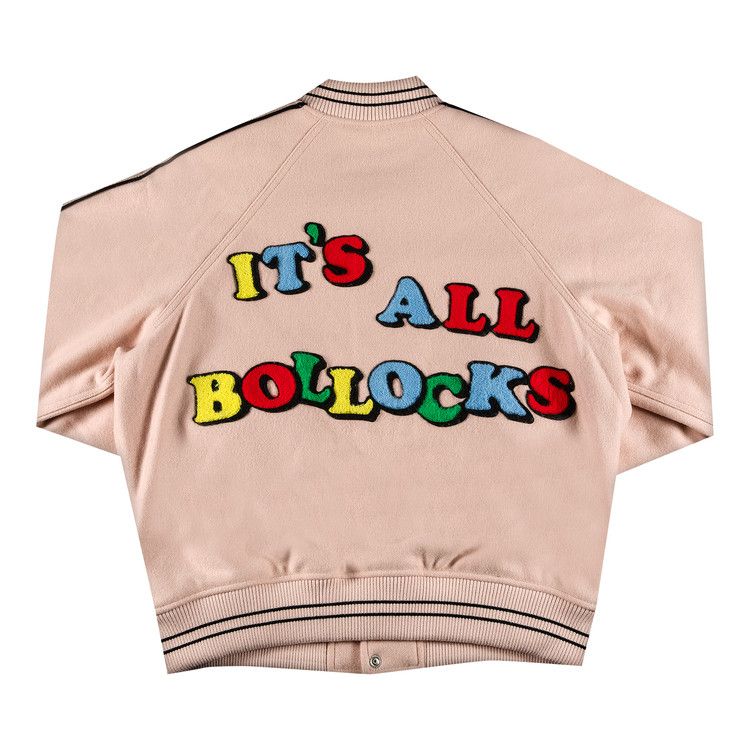Supreme x Jamie Reid It's All Bollocks Varsity Jacket 'Dusty Pink'