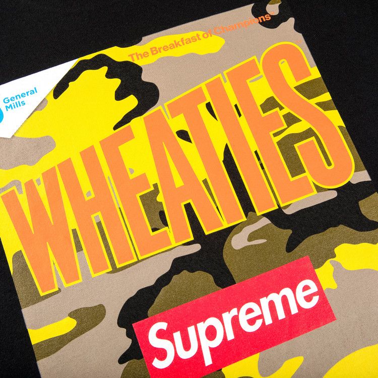 Supreme x Wheaties Tee 'Black'