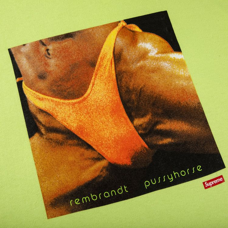 Supreme x Butthole Surfers Rembrandt Pussyhorse Tee 'Neon Green'