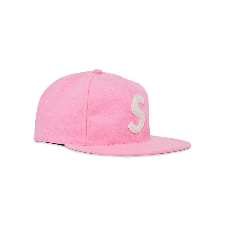 Supreme x Ebbets S Logo Fitted 6-Panel 'Bright Pink'