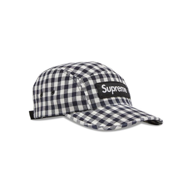 Supreme Gingham Camp Cap 'Black'