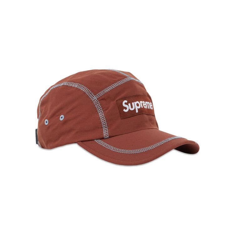 Supreme Reflective Stitch Camp Cap 'Brown'