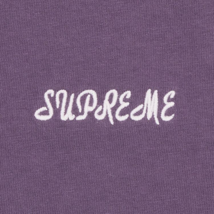 Supreme Washed Script Short-Sleeve Top 'Purple'