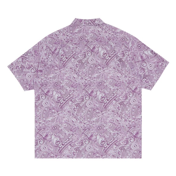 Supreme Dollar Short-Sleeve Shirt 'Purple'