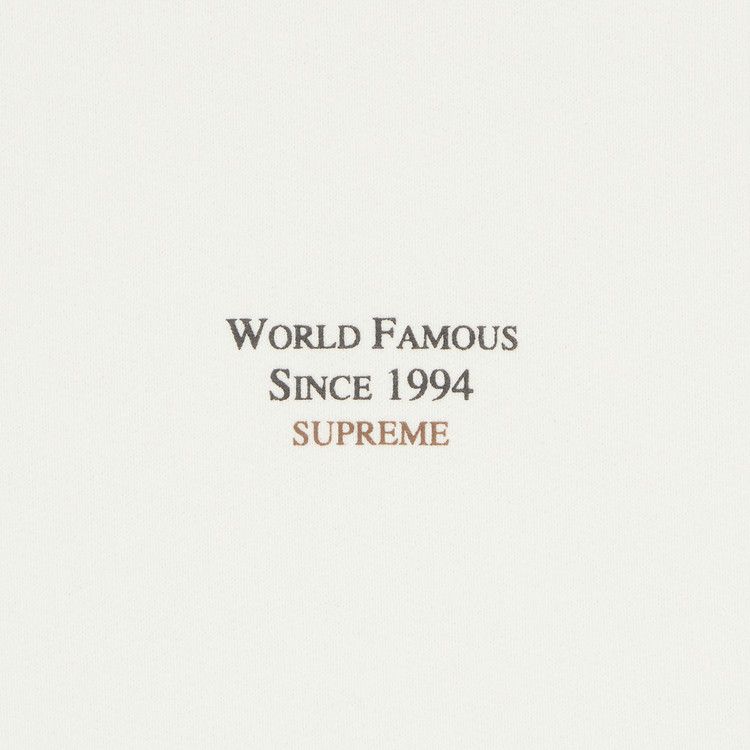 Supreme World Famous Micro Hooded Sweatshirt 'White'