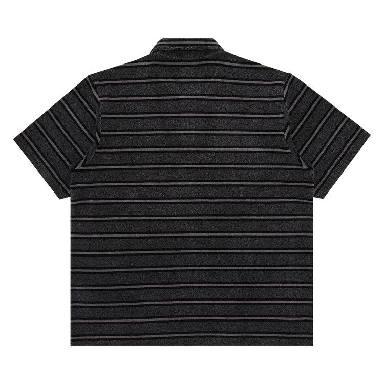 Supreme Stripe Terry Short-Sleeve Polo 'Black'