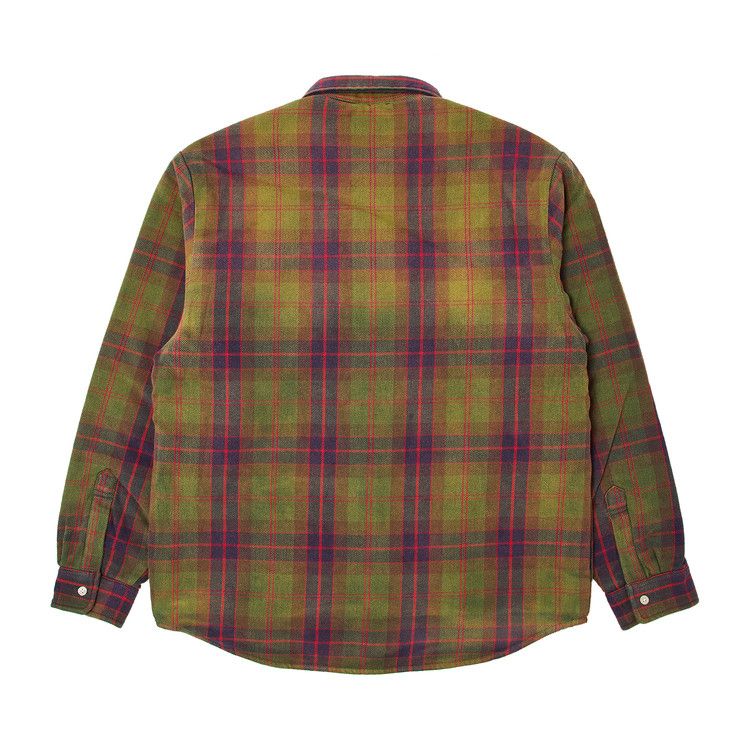 Supreme Quilted Flannel Snap Shirt 'Green'