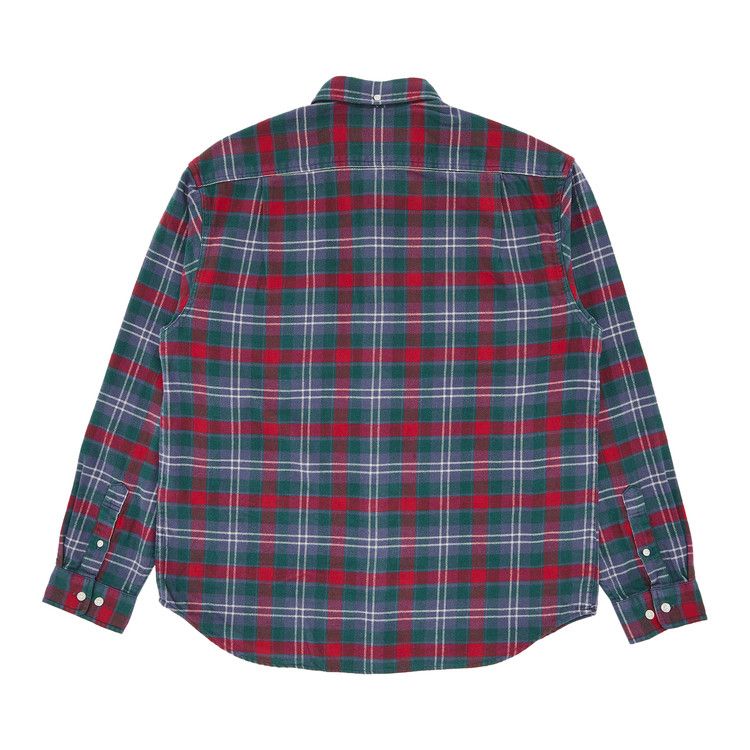 Supreme Plaid Flannel Shirt 'Slate'