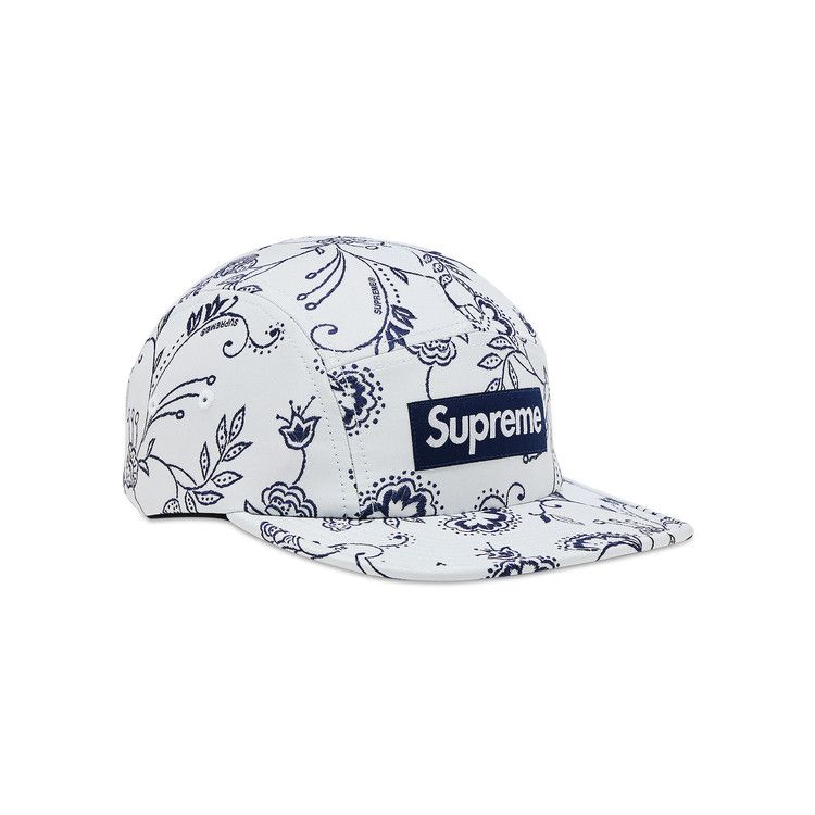 Supreme Floral Jacquard Camp Cap 'White'