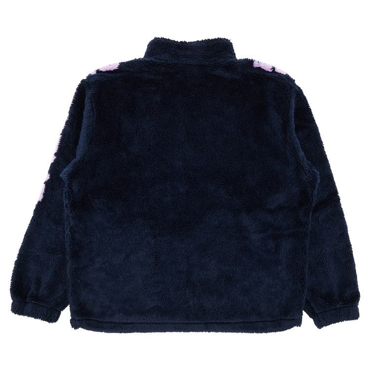 Supreme Shoulder Logo Fleece Jacket 'Navy'