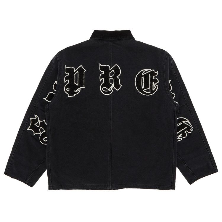 Supreme Old English Canvas Work Jacket 'Black'