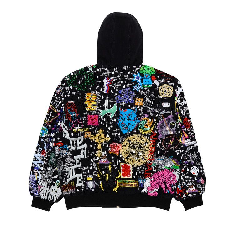 Supreme Aoi Embroidered Hooded Work Jacket 'Black'