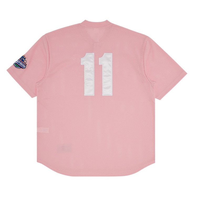 Supreme S Logo Baseball Henley 'Pink'