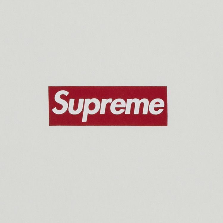 Supreme Washed Box Logo Crewneck 'White'