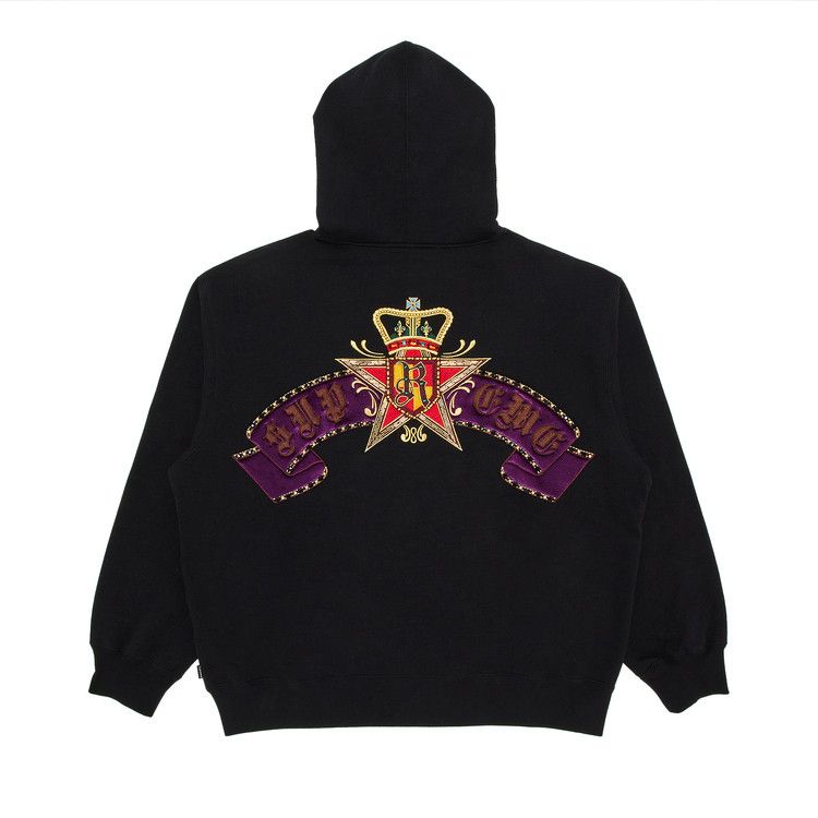 Supreme Crest Zip Up Hooded Sweatshirt 'Black'