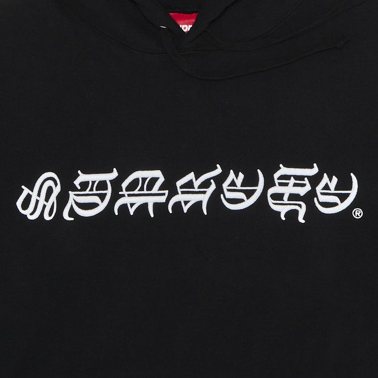 Supreme Blackletter Hooded Sweatshirt 'Black'
