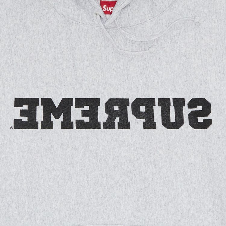 Supreme Reverse Hooded Sweatshirt 'Heather Grey'