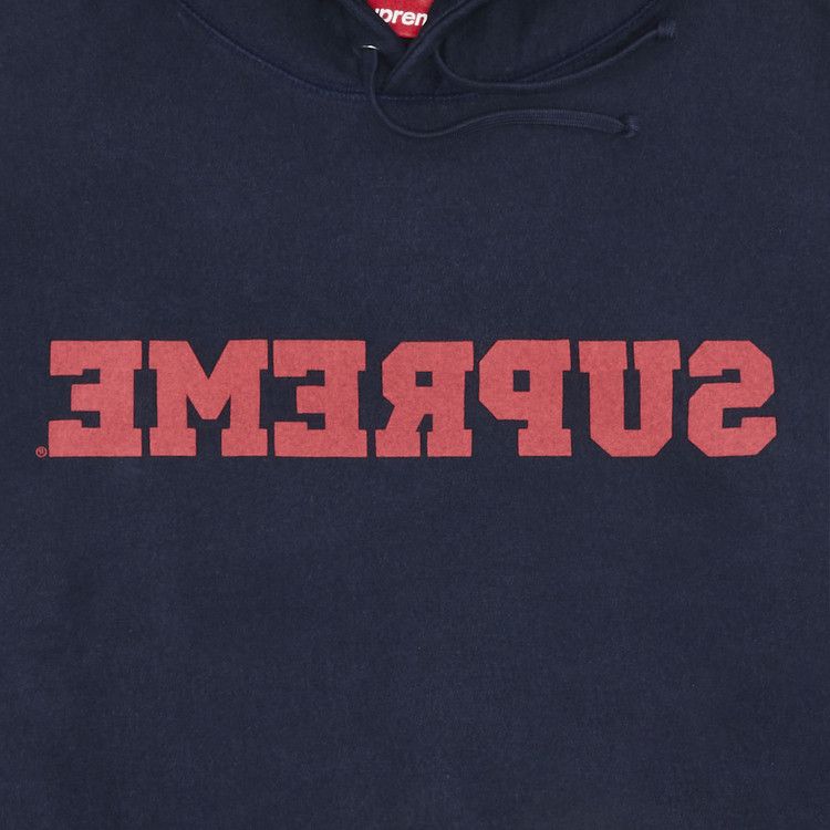 Supreme Reverse Hooded Sweatshirt 'Navy'