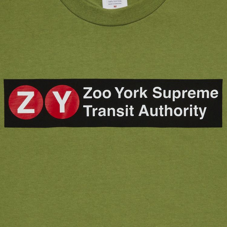 Supreme x Zoo York Transit Tee 'Moss'