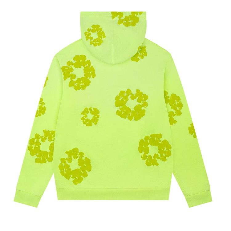 Denim Tears Mono Cotton Wreath Hoodie 'Neon Green'