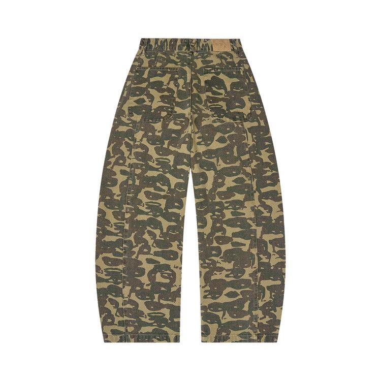 KidSuper Face Camo Wide Leg Jean 'Dark Green'