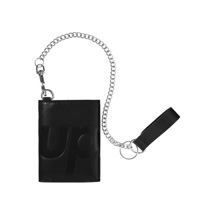 Supreme Leather Chain Wallet 'Black'