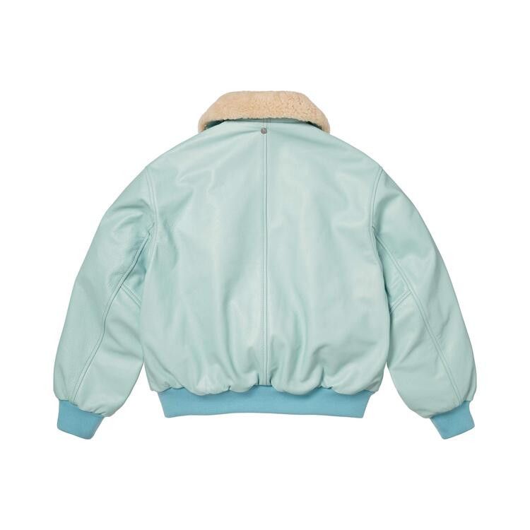 Supreme x Schott Shearling Collar Bomber Jacket 'Light Blue'
