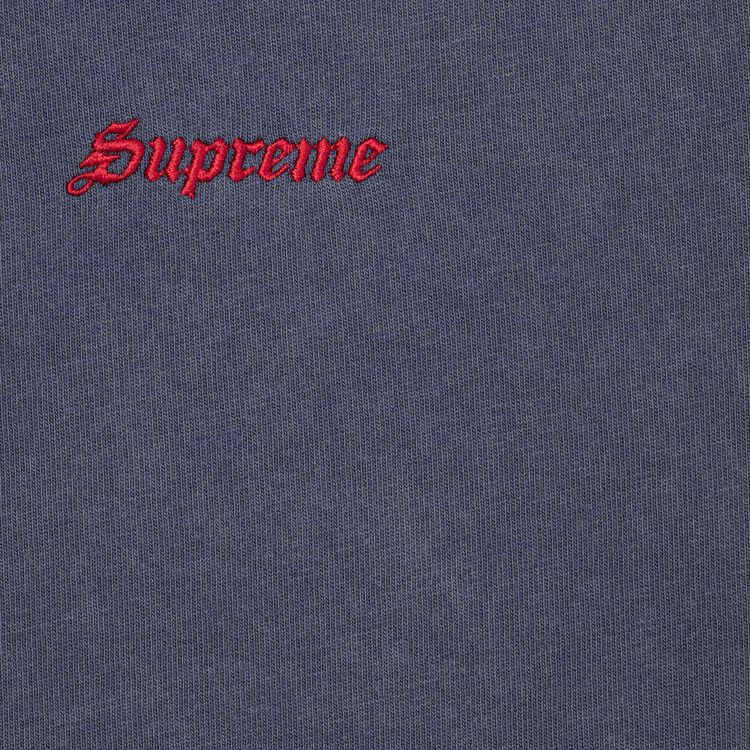 Supreme Washed Short-Sleeve Top 'Navy'