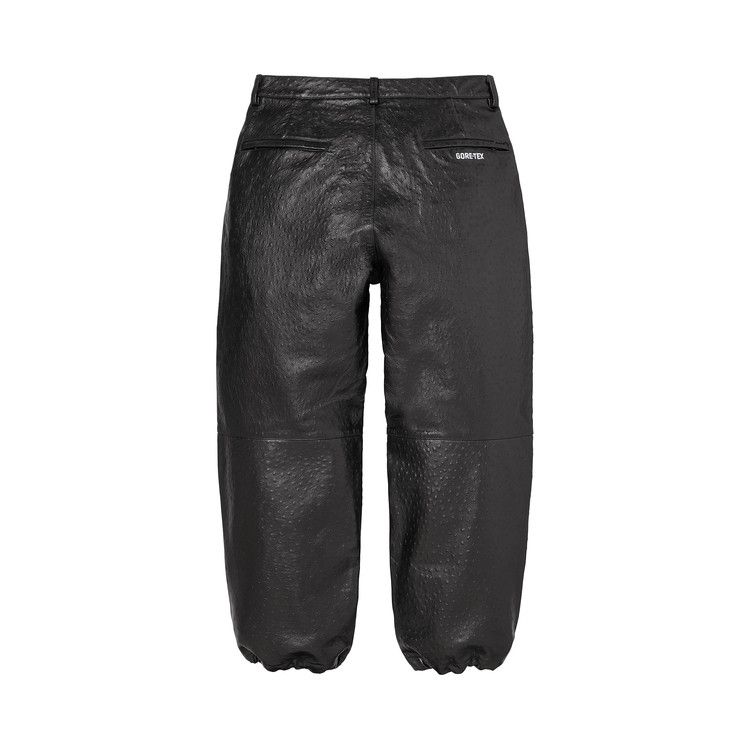 Supreme GORE-TEX Ostrich Embossed Leather Pant 'Black'