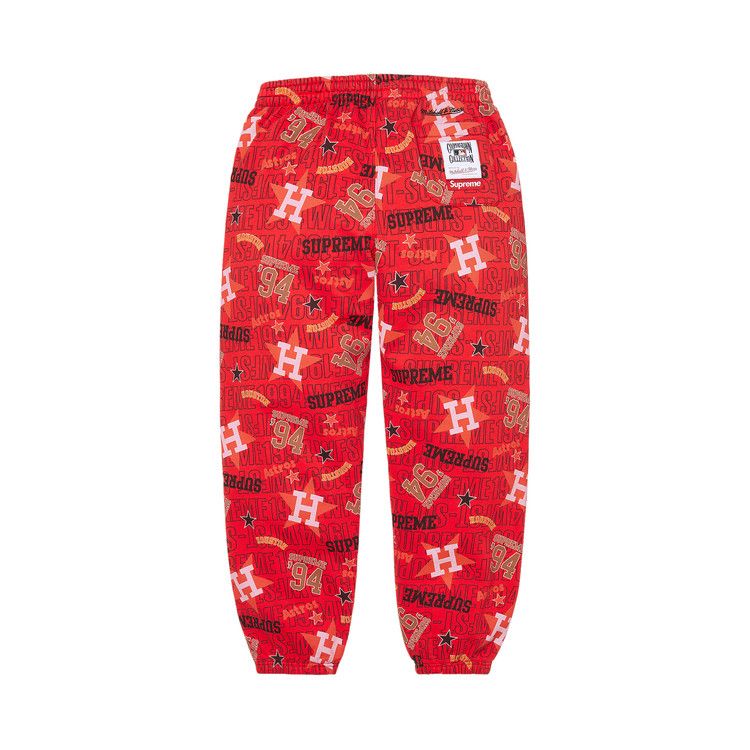 Supreme x Mitchell & Ness Teams Sweatpant 'Red'