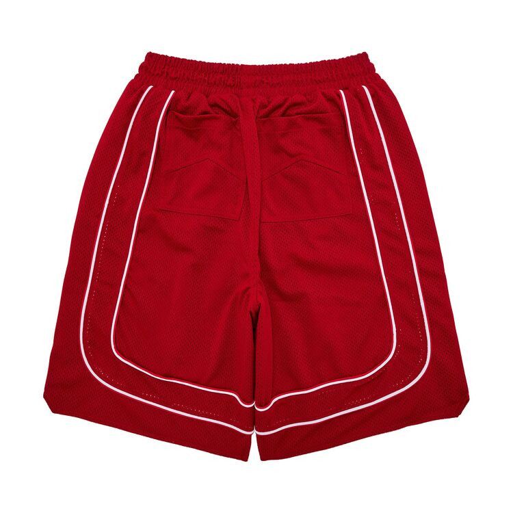 Rhude Mesh Piping Baggy Track Short 'Red'