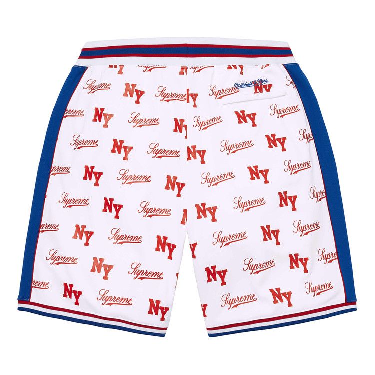 Supreme x Mitchell & Ness Monogram Short 'White'